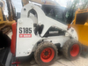 Hot Sale Second Hand Bobcat S185 Skid Steer Loader Original Engine Low Working Hours Multi-Attachment Mini Loader For Farm Garden Construction Earthmoving