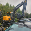 Hyundai 60 Wheeled Excavator, authorized agent supply, compact fuel-saving for municipal works.