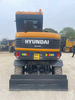 Hyundai 60 Wheeled Excavator, authorized agent supply, compact fuel-saving for municipal works.
