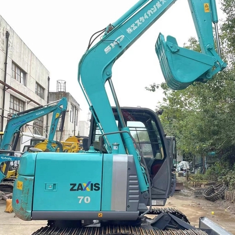 Used Hitachi ZX70-3 7 Ton Low Hours Mini Hydraulic Crawler Excavator For Sale