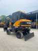 Hyundai 60 Wheeled Excavator, authorized agent supply, compact fuel-saving for municipal works.