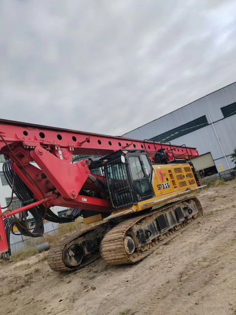 Used SANY SR315-S 315kN·m Rotary Piling Rig For Bridge Foundation Construction